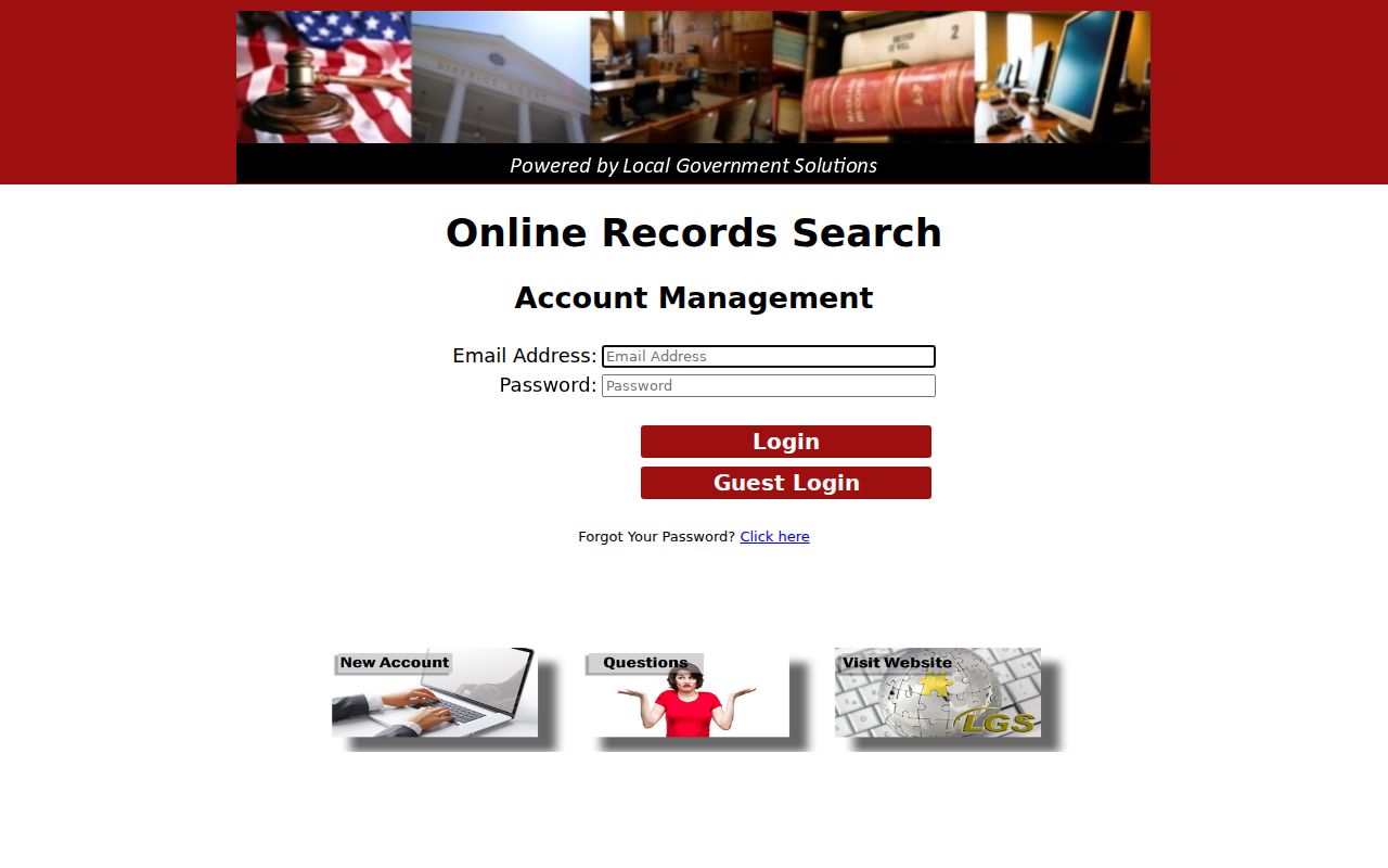 Houston County criminal court case search in LGS Online Records Search